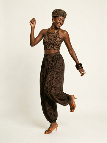 Final Sale Leopard Lantern Pants