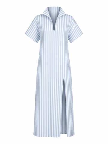 Wanderlust Striped Slit Maxi Dress