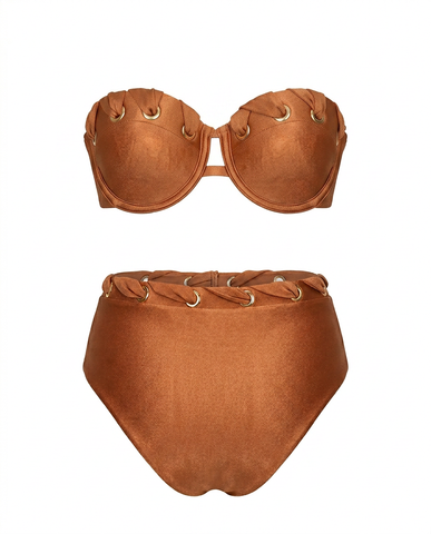 Radiant Golden High Waist Bikini Set