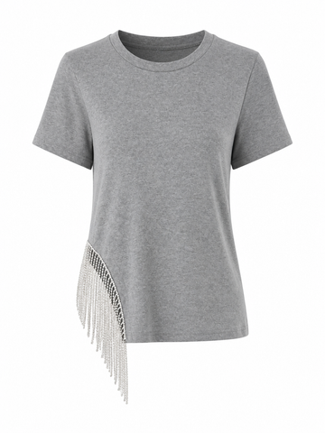 Daring Tassel Hem T-Shirt