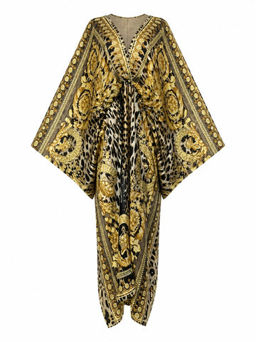 Fierce V-Neck Printed Kaftan