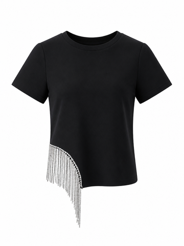Daring Tassel Hem T-Shirt