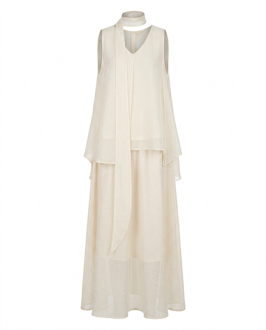 Liberated Sheer V-Neck Two-Piece Set
