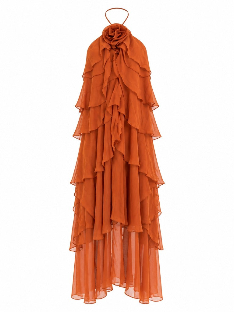 Wanderlust Ruffled Tiered Maxi Dress