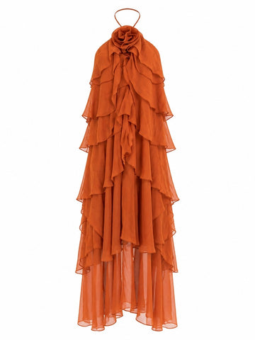 Wanderlust Ruffled Tiered Maxi Dress