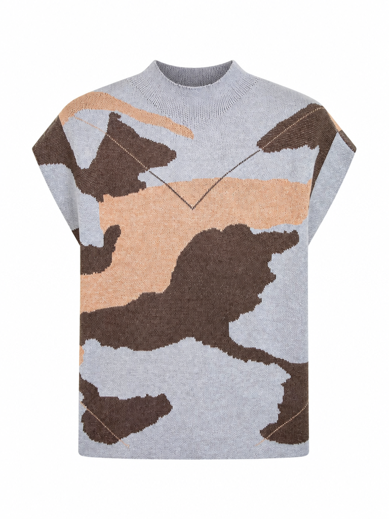 Audacious Camouflage Knit Sweater