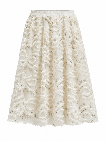 Sovereign Pleated Boho Maxi Skirt