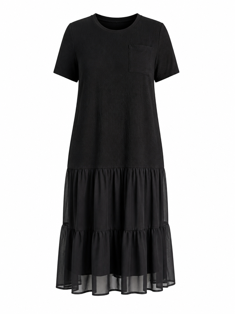 Liberated Patchwork Flowy Maxi Dress