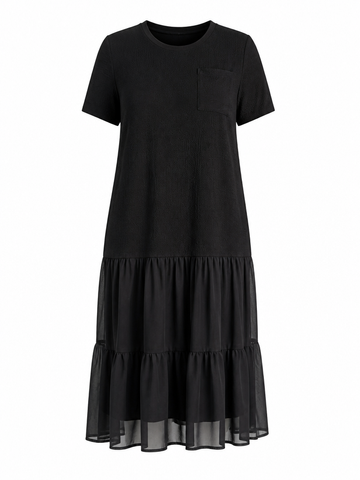 Liberated Patchwork Flowy Maxi Dress