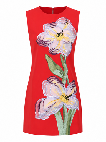 Radiant Embroidered Mini Dress