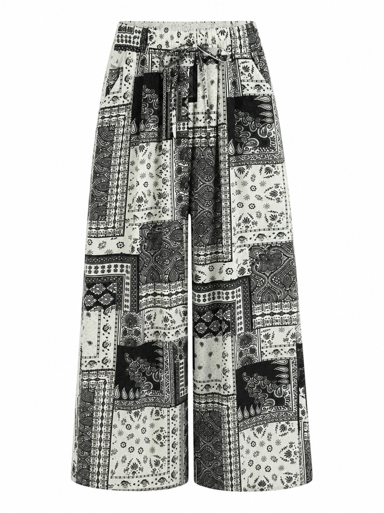 Free Spirit Printed Wide Leg Pants