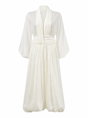 Divine Sheer Bubble Hem Dress