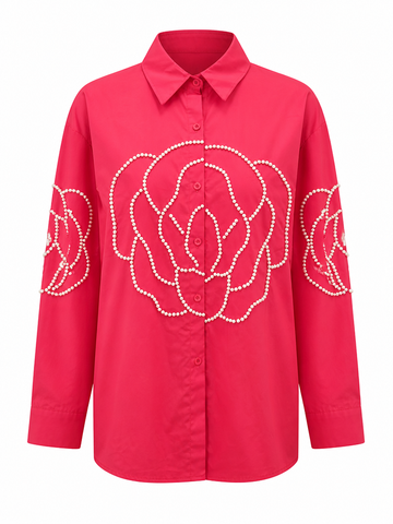 Radiant Pearl Embellished Blouse