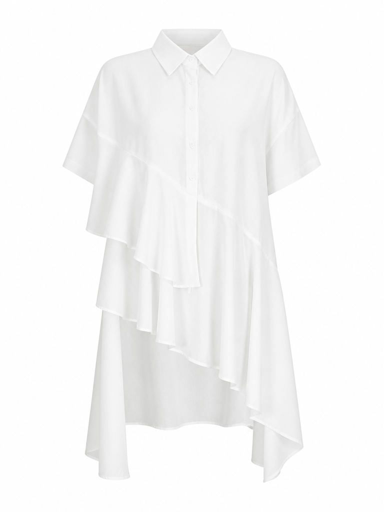 Sovereign Ruffled Oversized Blouse