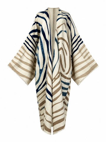Wild Heart Geometric Print Kimono