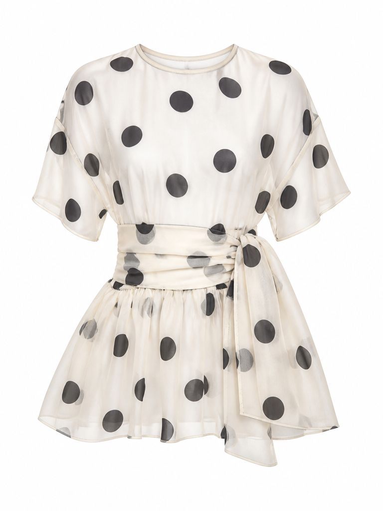 Boundless Organza Polka Dot Blouse