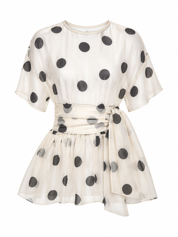 Boundless Organza Polka Dot Blouse