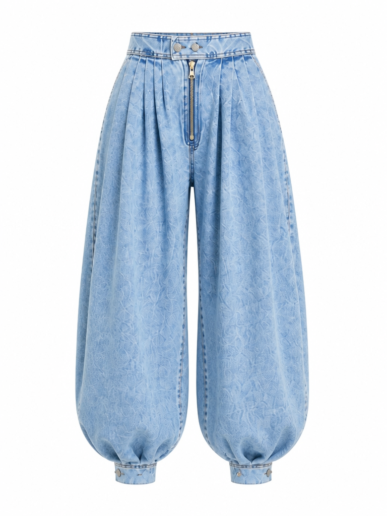 Boundless Pleated Denim Pants