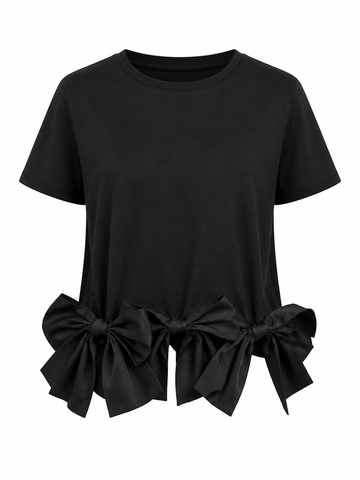 Worthy Bow Ruffle T-shirt