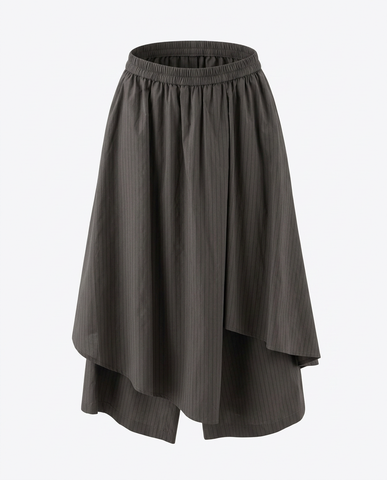 Unstoppable Plaid Irregular Skirt
