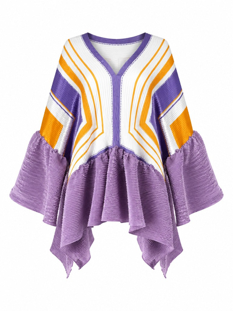 Vibrant Pleated Relaxed Top