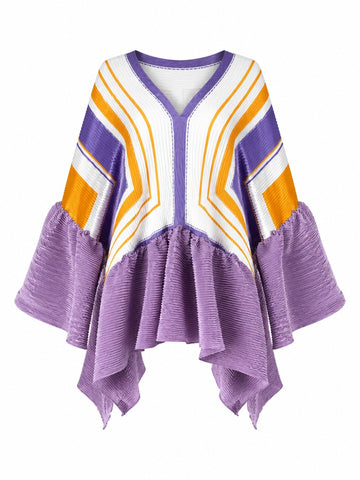 Vibrant Pleated Relaxed Top