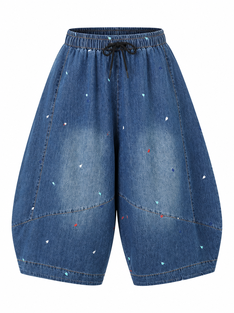 Wanderlust Embroidered Denim Harem Jeans