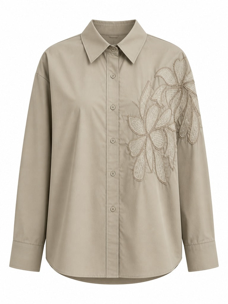 Worthy Embroidered Floral Loose Blouse