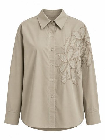 Worthy Embroidered Floral Loose Blouse