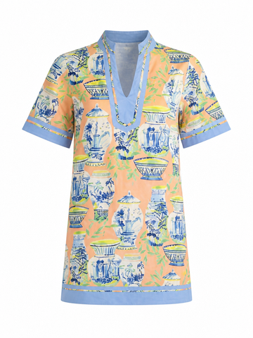 Vibrant Abstract Print Mini Dress