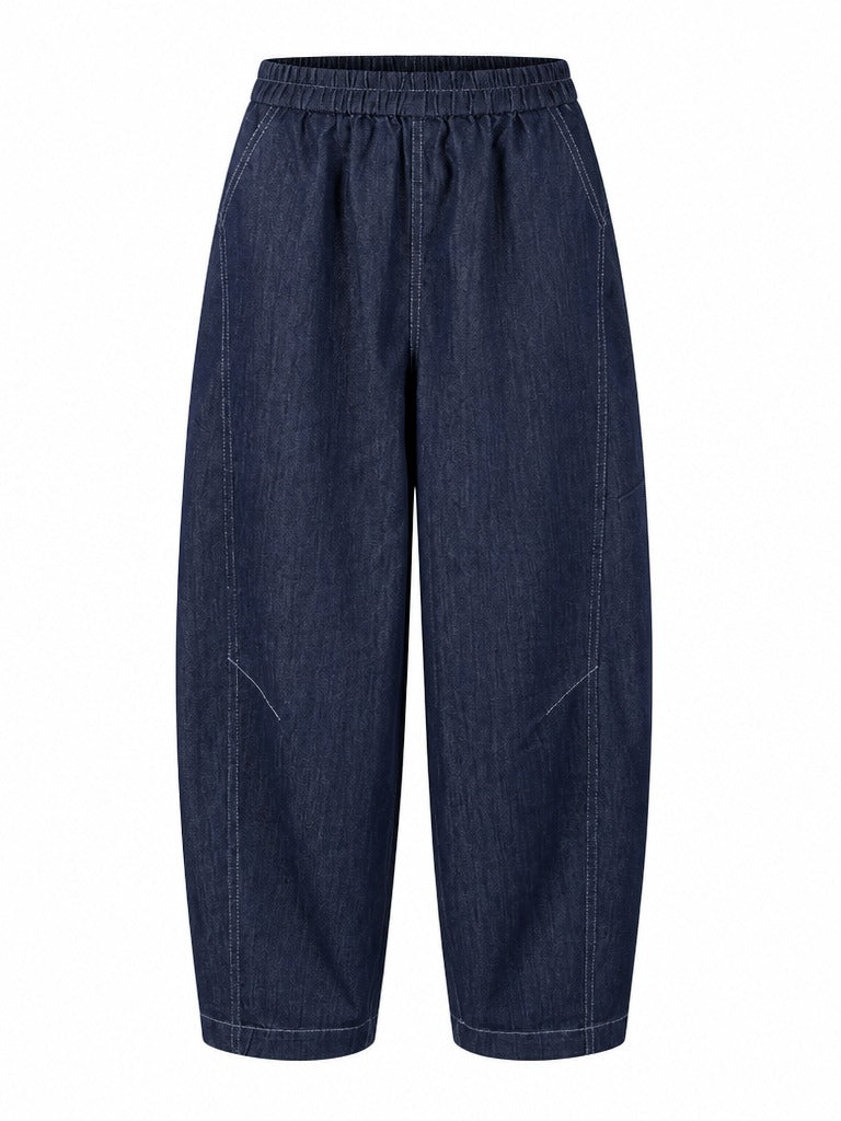 Grounded Wide Leg Denim Jeans