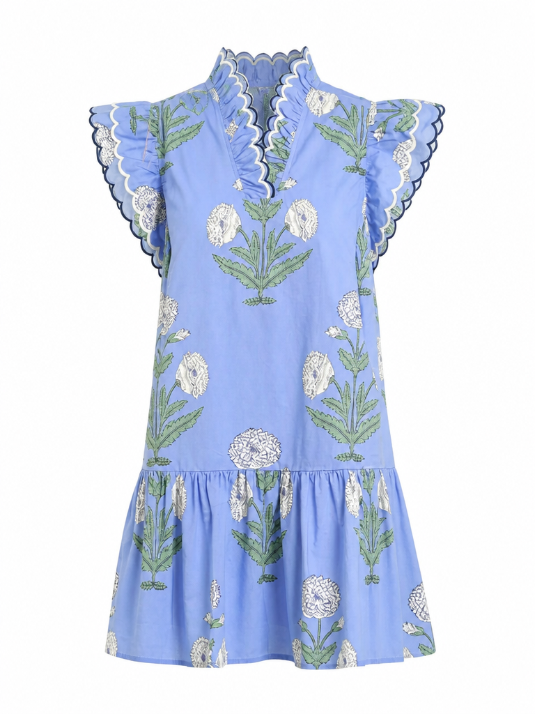 Free Spirit Floral Ruffled Dress