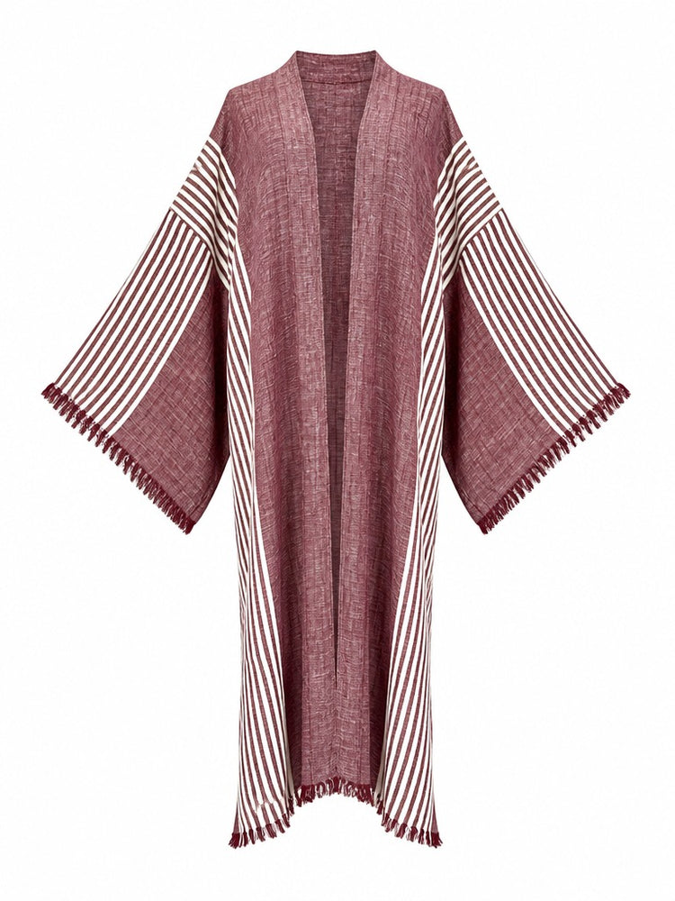 Wanderlust Striped Boho Kimono