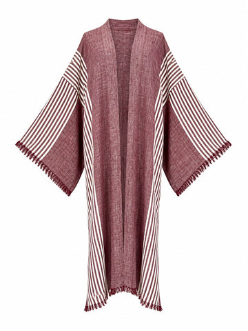 Wanderlust Striped Boho Kimono