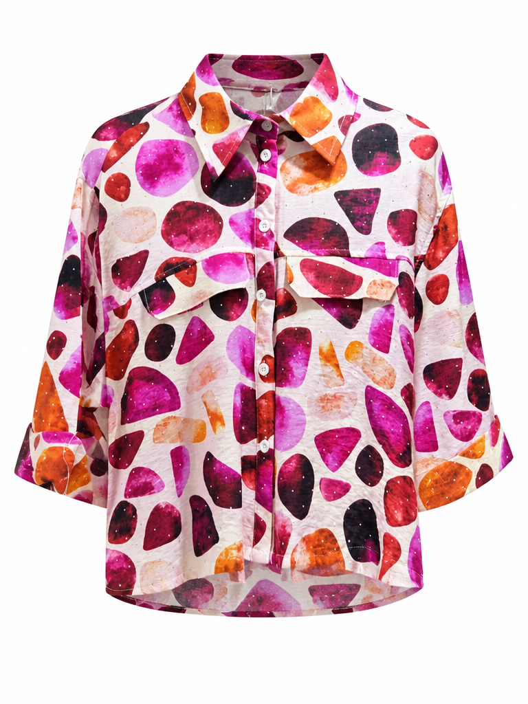 Vivacious Abstract Print Blouse