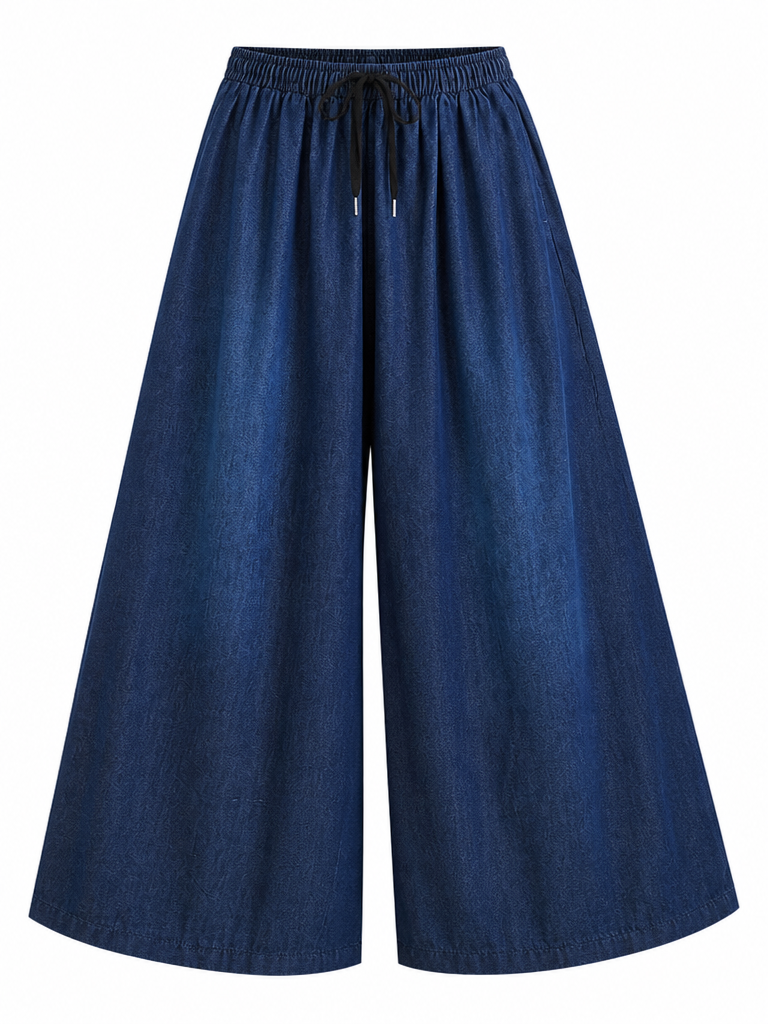 Wild Heart Denim Wide Leg Pants