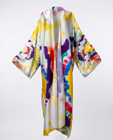 Vibrant Tie-Dye Bohemian Kimono