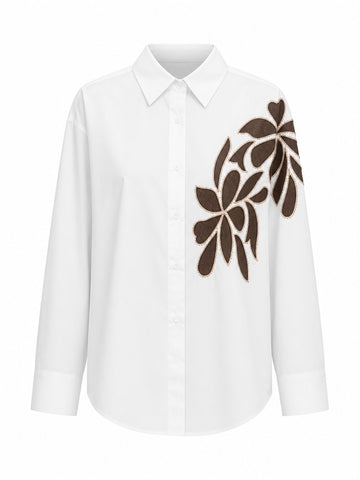 Worthy Embroidered Floral Loose Blouse