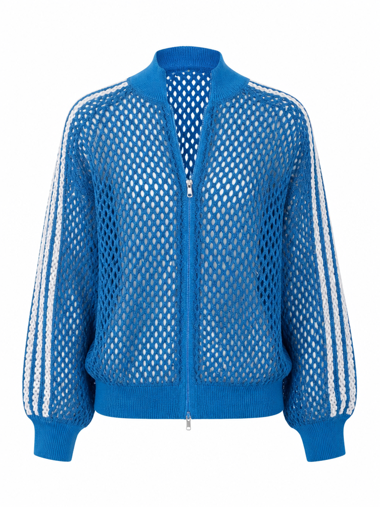 Vibrant Striped Knit Cardigan
