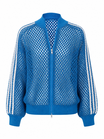 Vibrant Striped Knit Cardigan