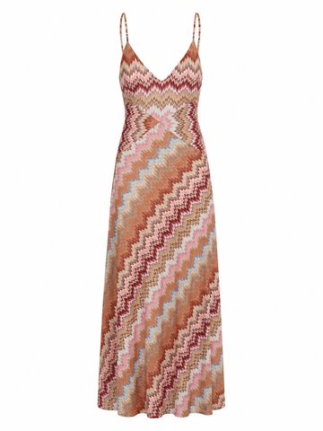 Free Spirit Chevron Knit Maxi Dress