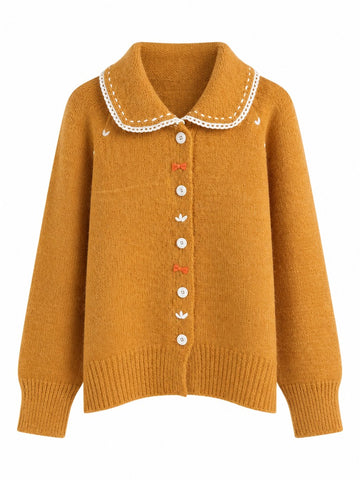 Ethereal Embroidered Knit Cardigan