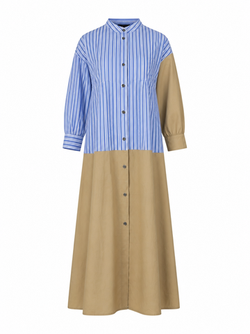 Sovereign Striped Cotton Maxi Dress