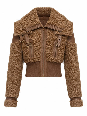 Confident Faux Fur Cropped Jacket