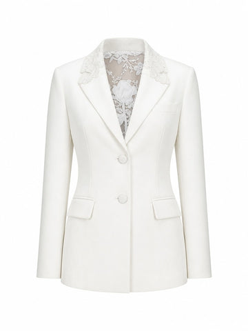 Audacious Lace-Back Blazer