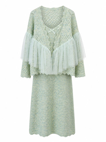 Divine Mesh Knit Cardigan