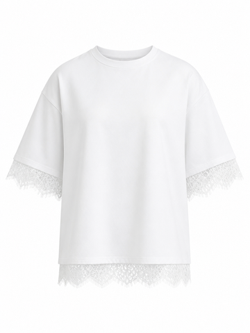 Liberated Lace Splice T-Shirt