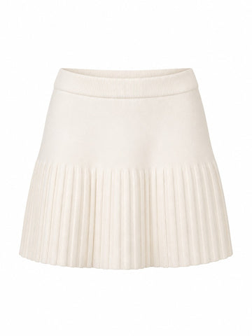 Magnetic Knitted Pleated Mini Skirt