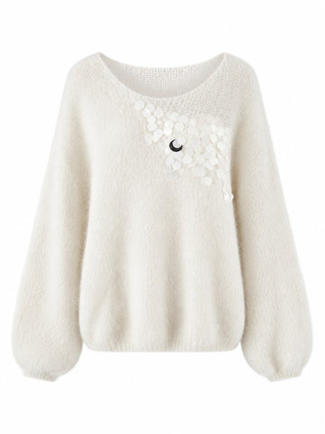 Radiant Sequin Knit Pullover