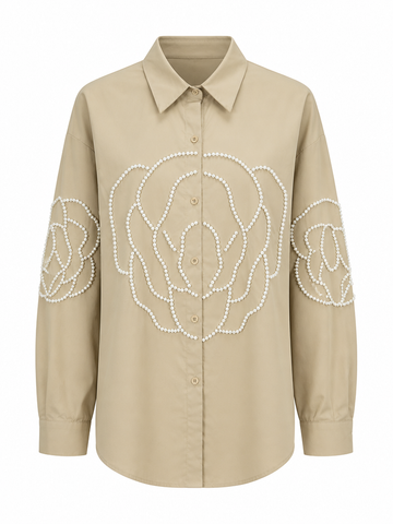 Radiant Pearl Embellished Blouse